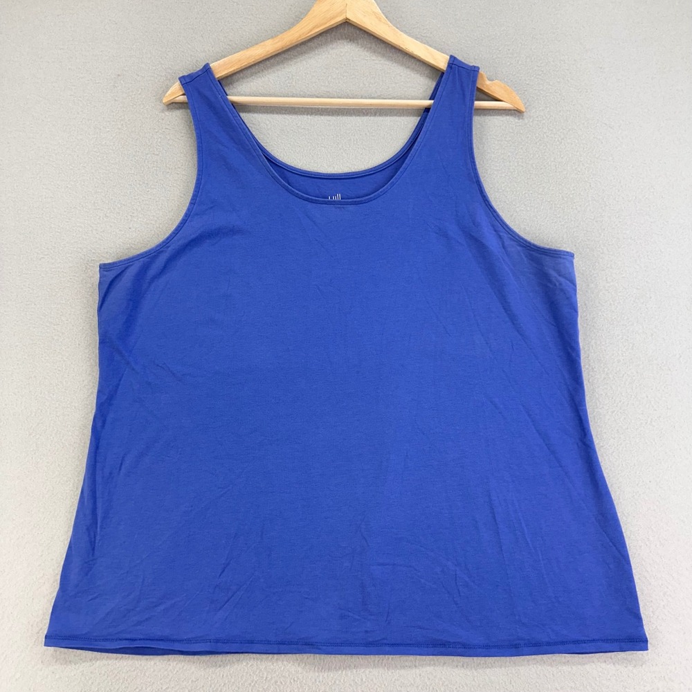 J. Jill Perfect Tank Womens 2X Purple Cotton Stretch Baselayer Undertank